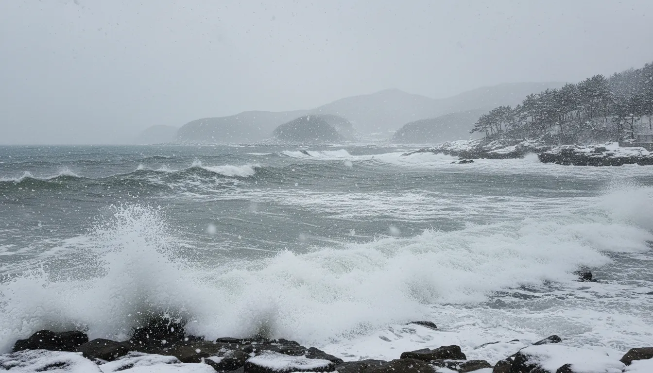 강릉 겨울 여행 가이드: 눈 오는 바다의 감성을 기록하다