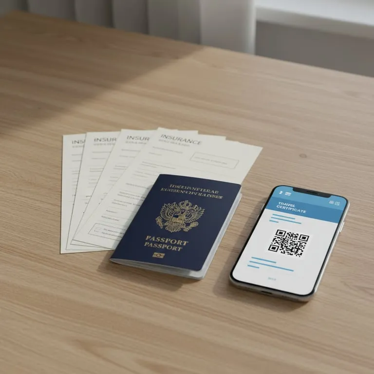 여행 전 준비사항 및 보험 증명서
