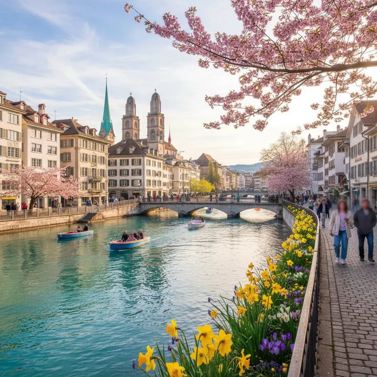 청주 출발 취리히 세흐젤뢰이텐(봄맞이) 포함 4박5일: 축제+명소 동선 최적화 코스