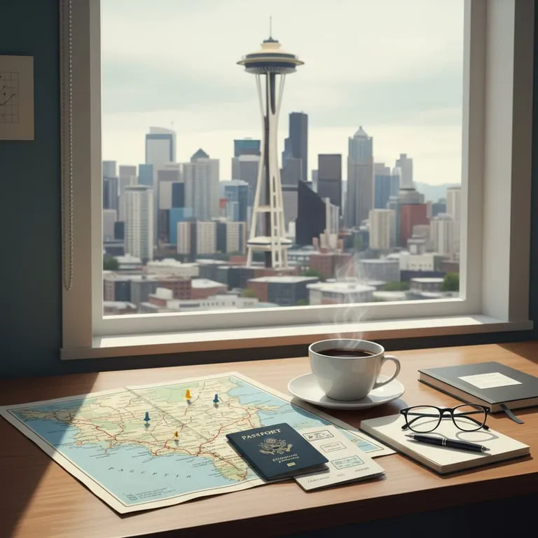 김포 출발 시애틀 5박6일 일정표: 동선 최적화로 실수 줄이는 코스 구성