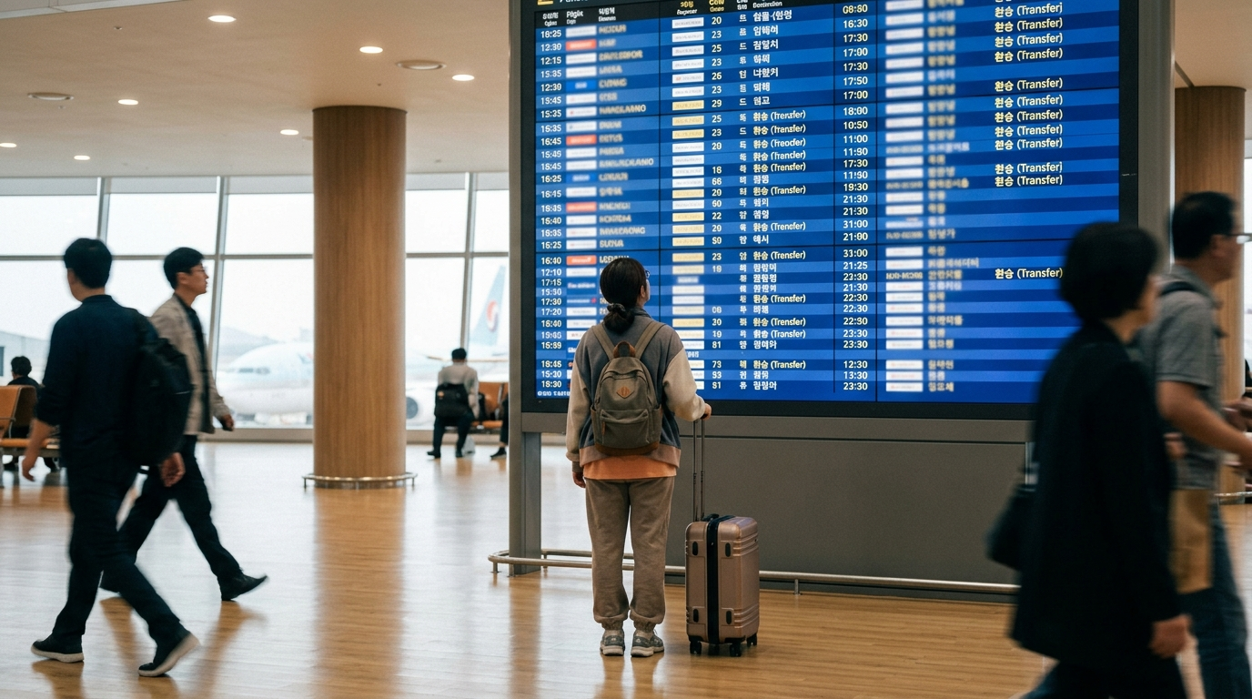 부산 출발 해외여행: 환승시간(MCT) 계산법과 환승 팁(공항별 체크포인트)