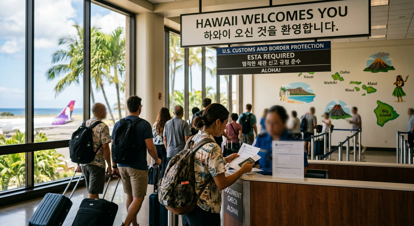 관광명소와 엄격한 세관 신고 규정