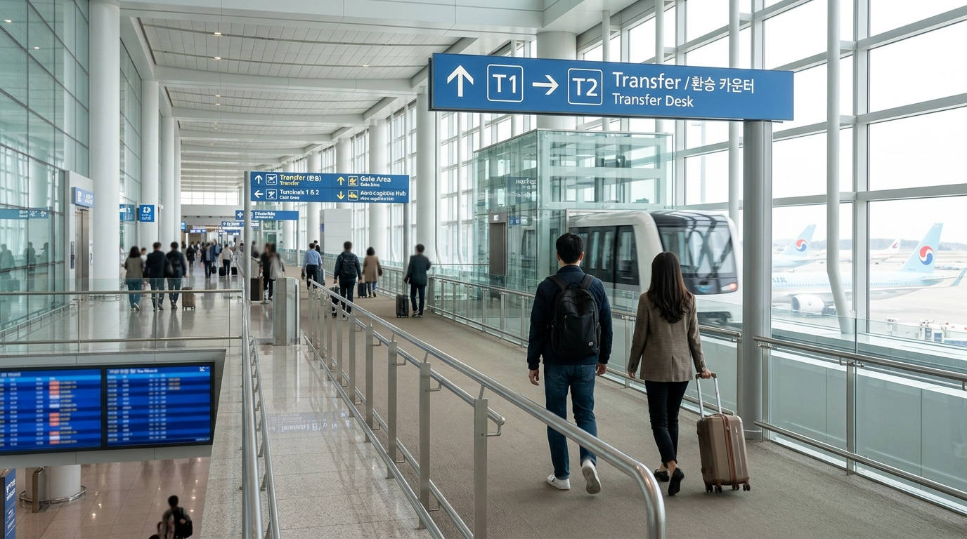 인천공항 환승 동선: 터미널 간 이동과 환승 절차 핵심만 정리