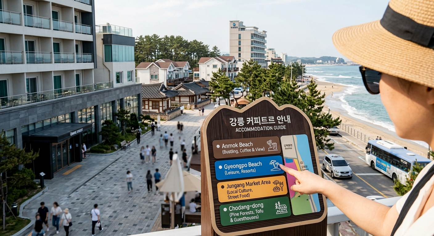 숙소 추천 지역 및 특징