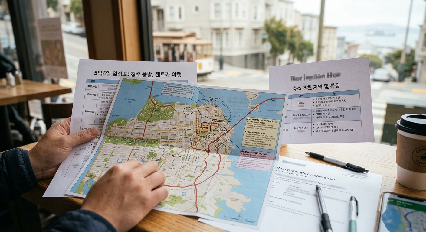 숙소 추천 지역 및 특징