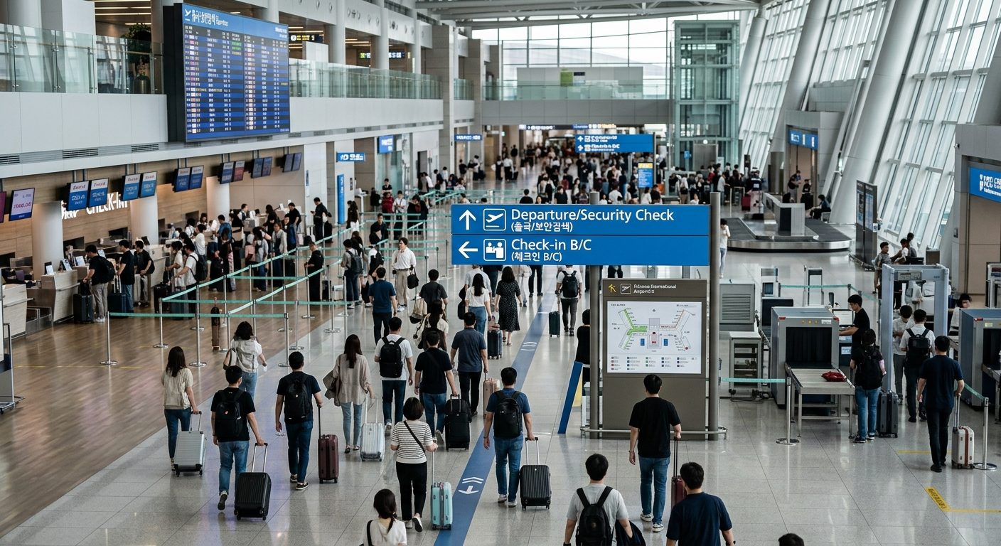 출국장 혼잡을 줄이는 동선 팁
