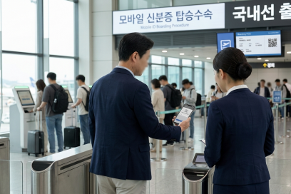 김포공항 국내선 탑승 절차와 신분증 대체 방법(모바일 신분증 포함)