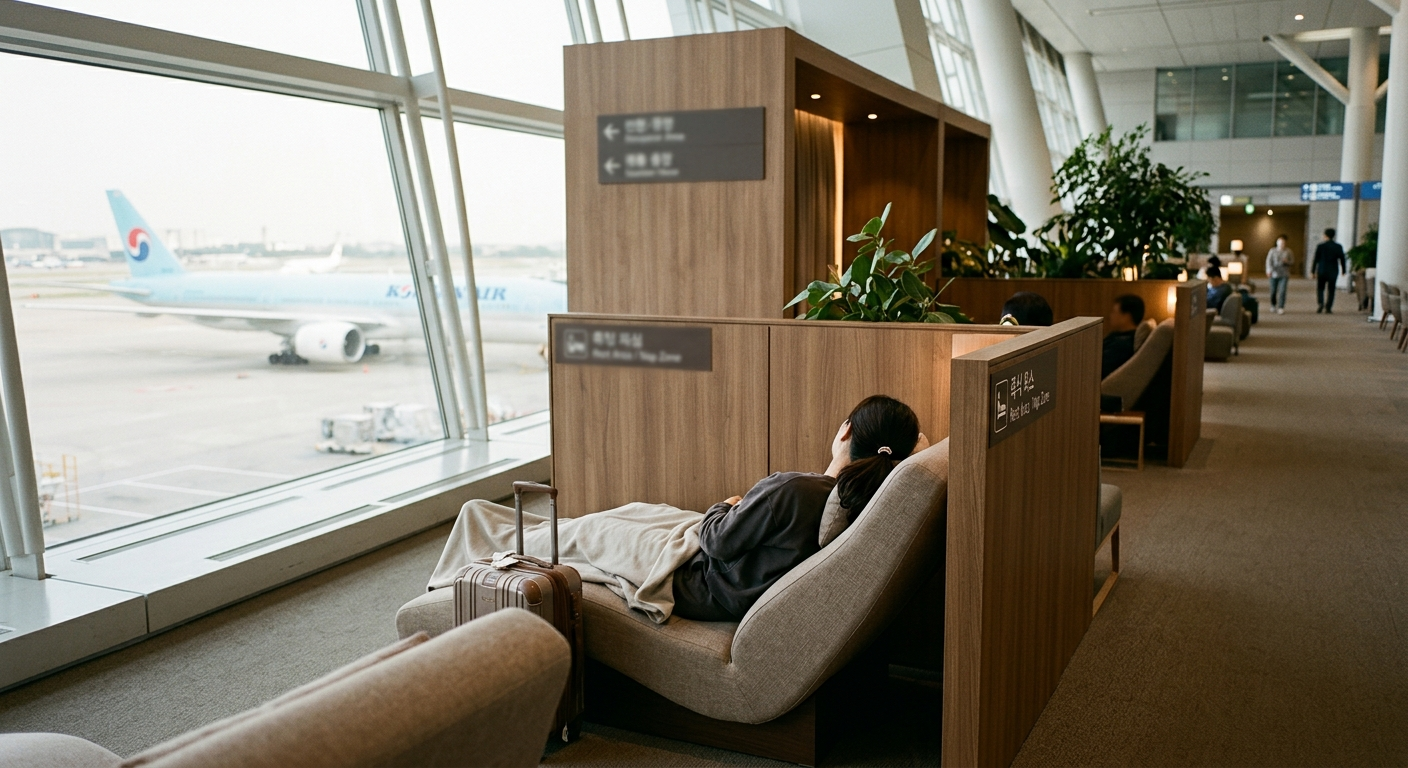 공항 내 숙박 및 휴식을 위한 편의시설
