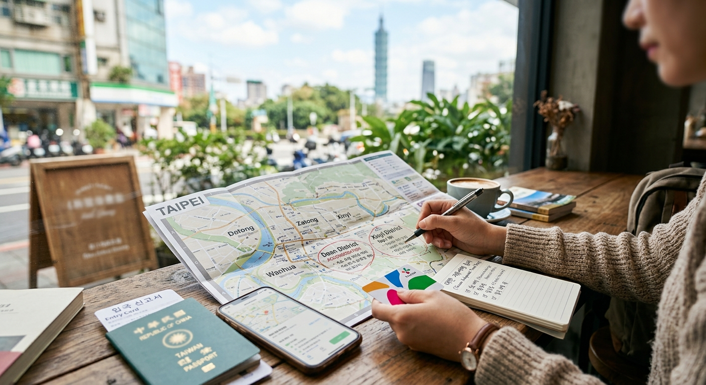 숙소 추천 지역 및 특징