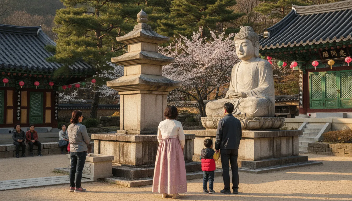 고즈넉한 아름다움, 동화사 경내 산책