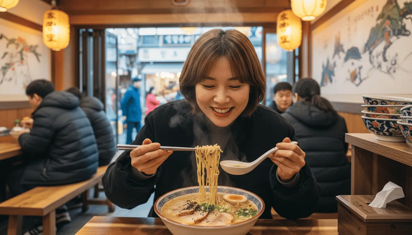 첫째 날, 후쿠오카의 맛과 활기를 만끽해요