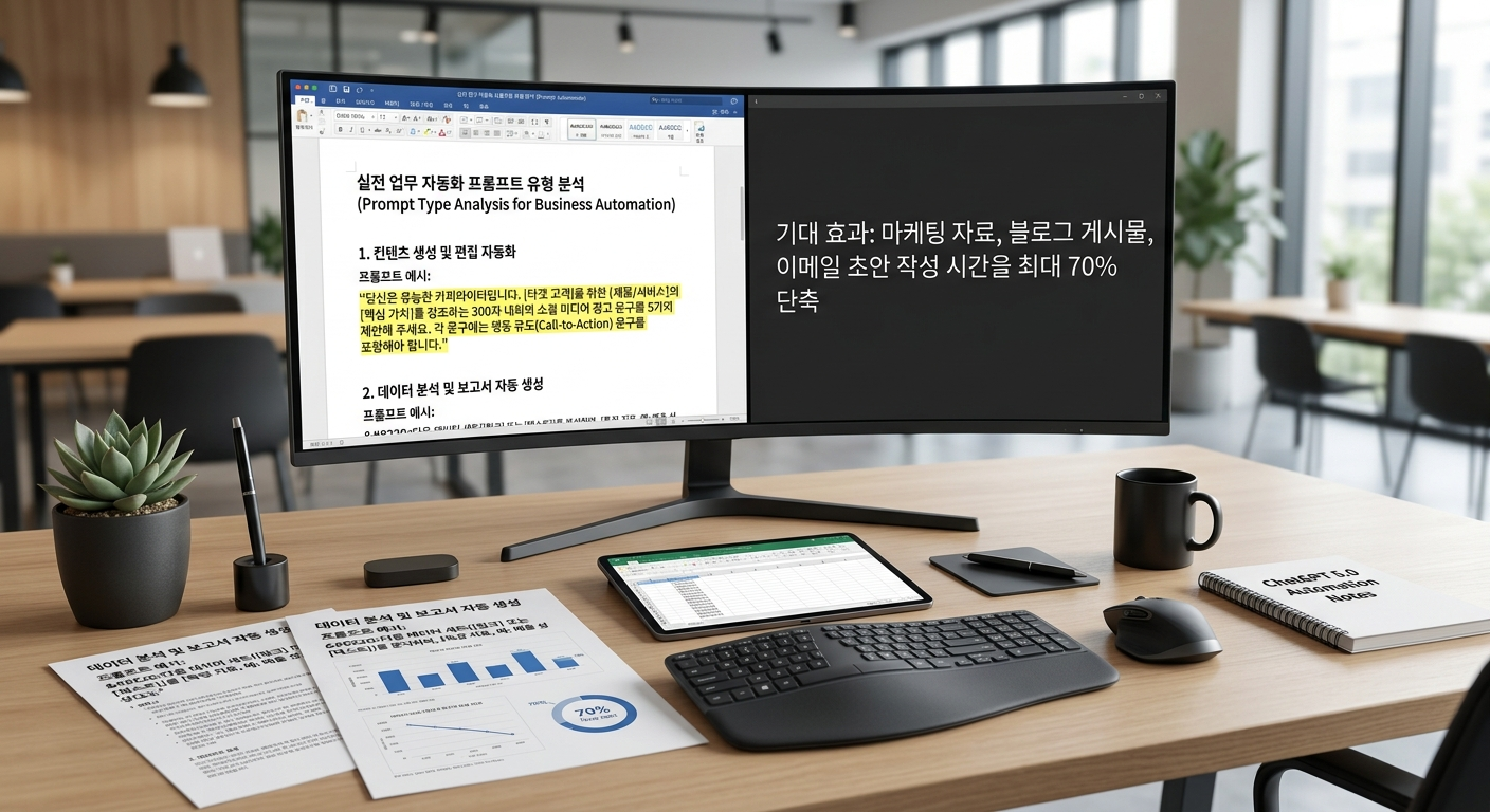 실전 업무 자동화 프롬프트 유형 분석