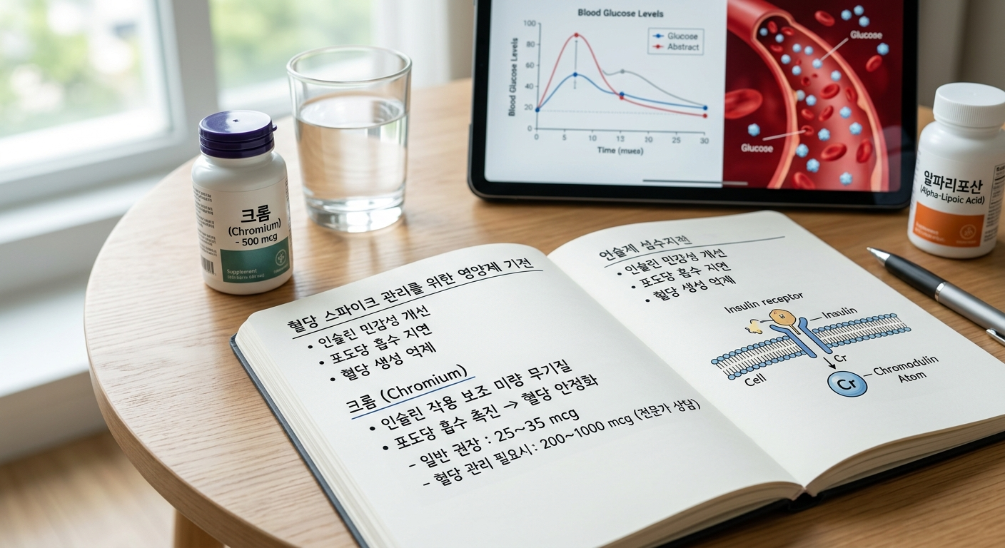 혈당 관리에 효과적인 핵심 영양소