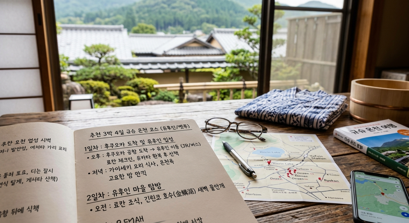 추천 3박 4일 온천 코스