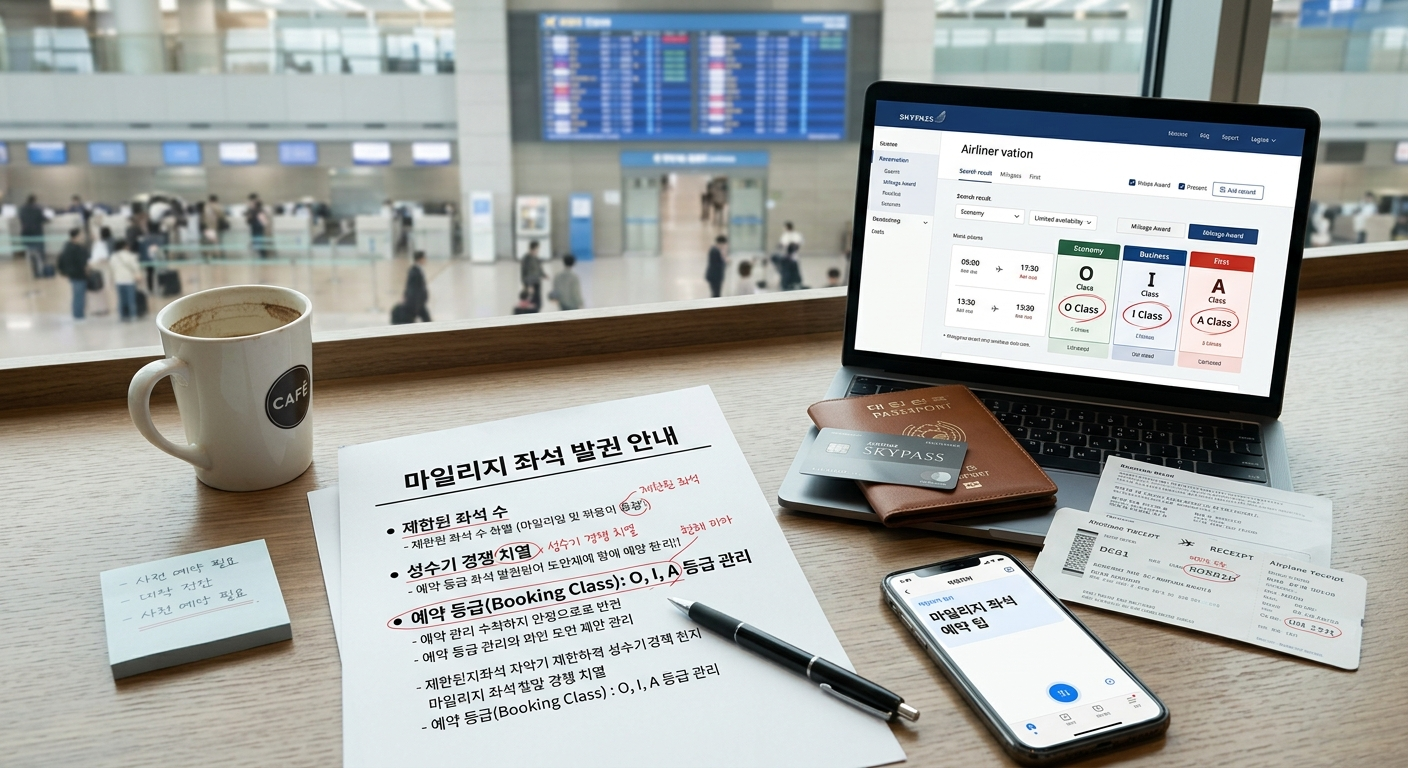마일리지 좌석 발권, 이것만은 꼭 기억하세요