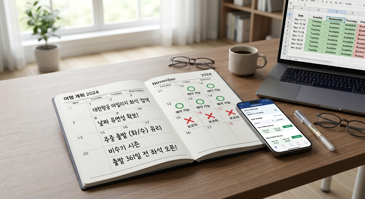 좌석 탐색의 시작, 날짜 유연성 확보