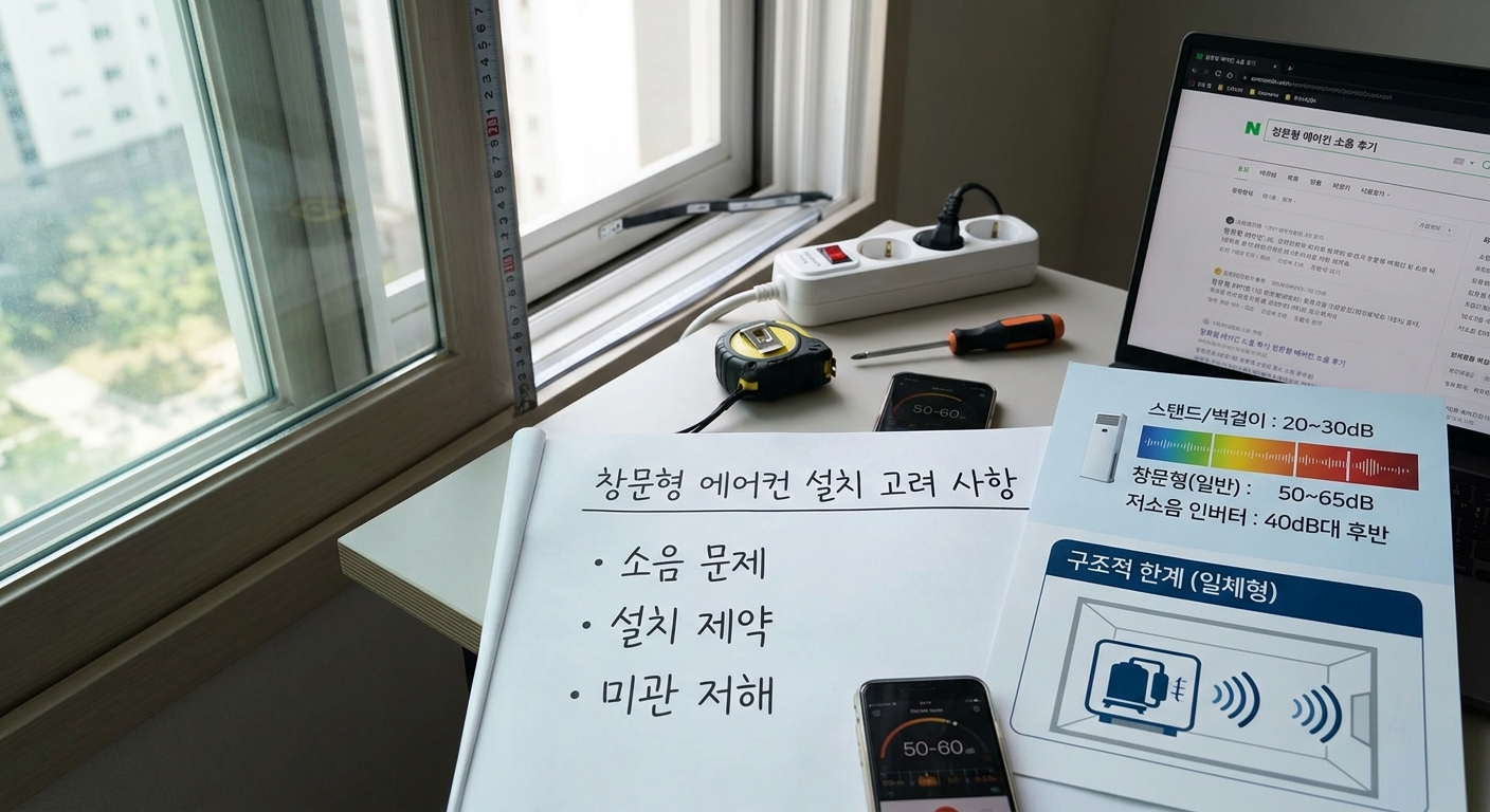 창문형 에어컨 : 고려 사항