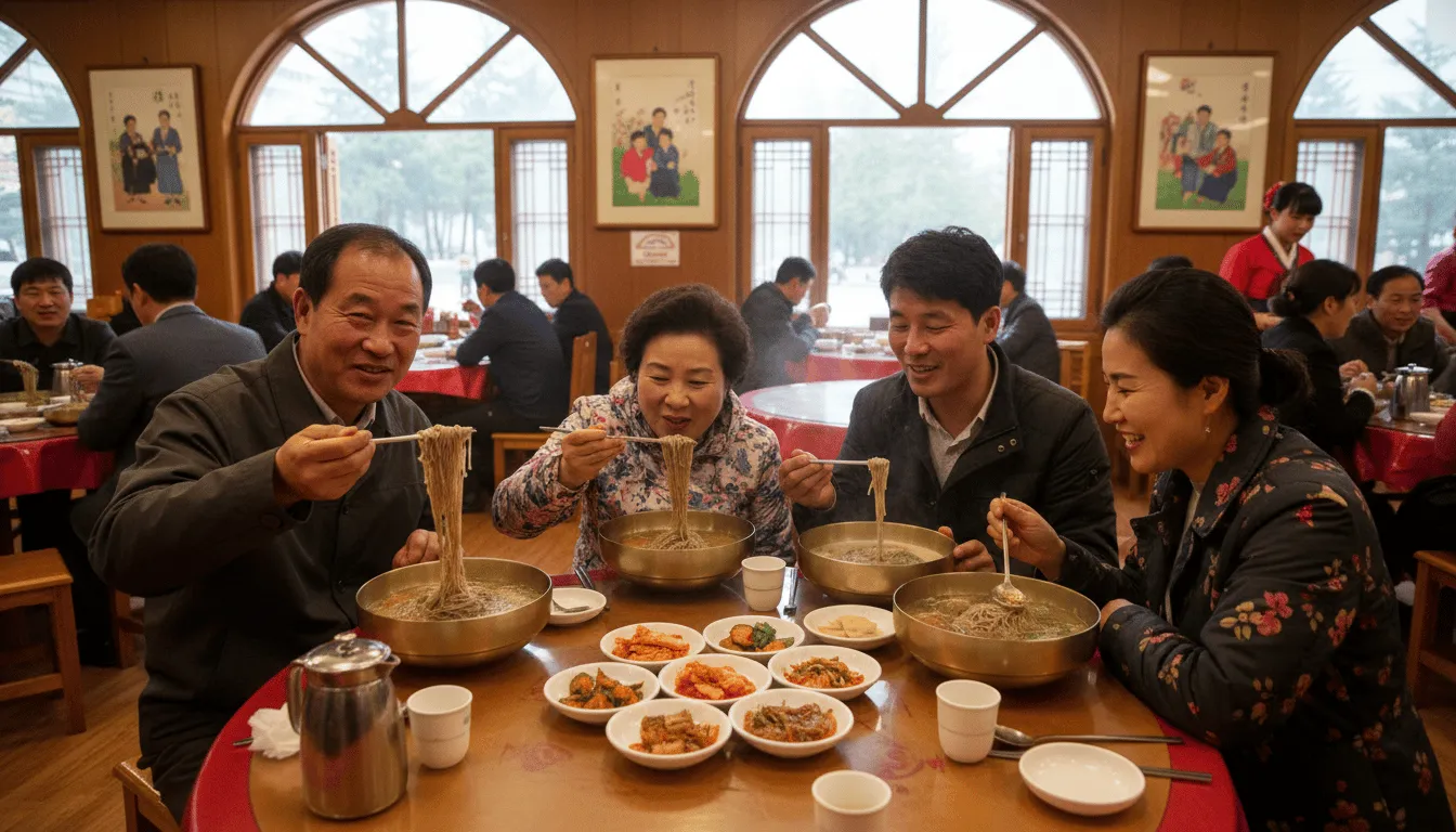 첫째 날 평양, 웅장함과 일상의 교차로
