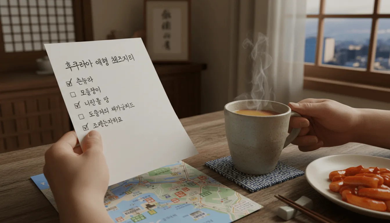 후쿠오카 11월 여행 동선 체크포인트