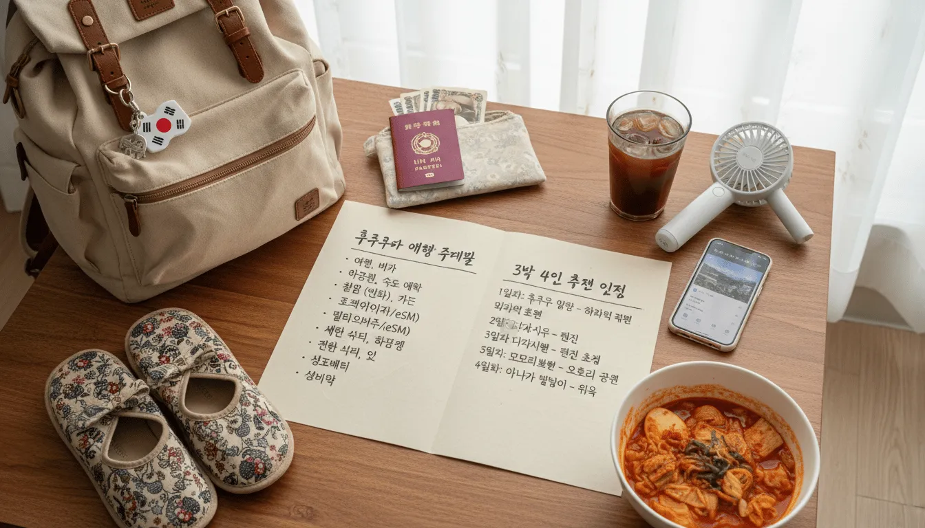 후쿠오카 11월 여행 준비물과 일정 팁 자유여행 일정 가이드