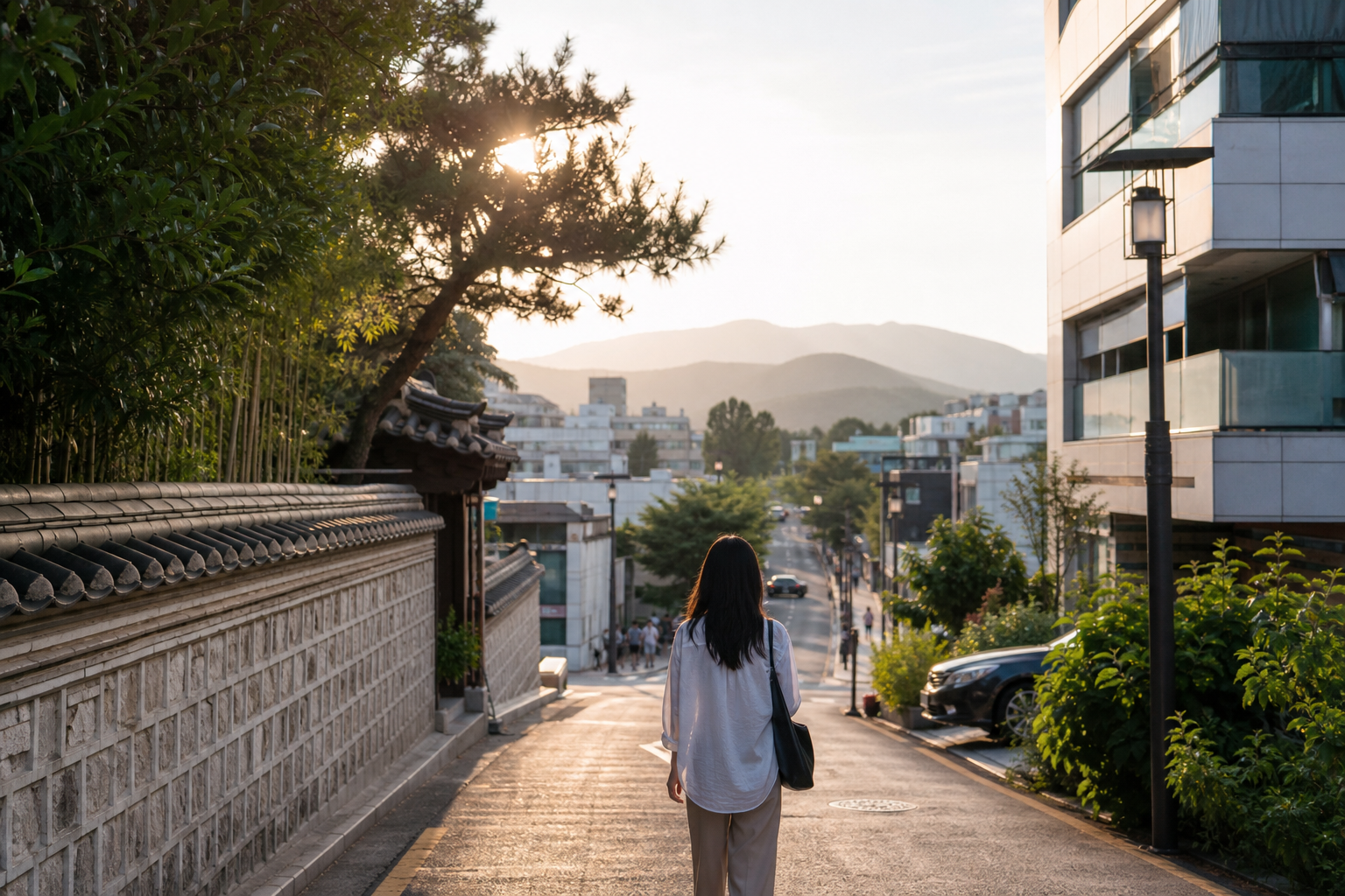부산 동래 온천장 일대를 걷는 나홀로 여행 분위기