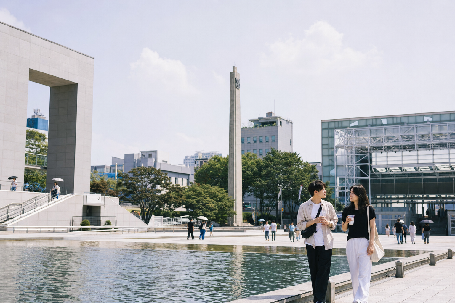 국립아시아문화전당과 광주 도심의 예술 여행 분위기