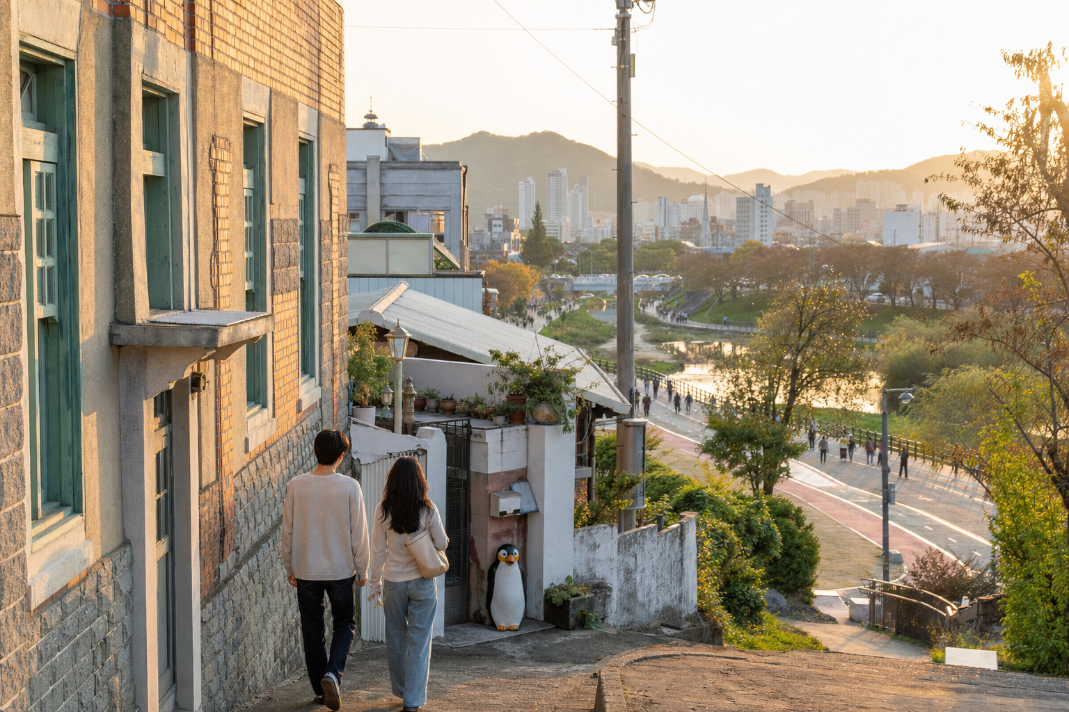 양림동 골목과 전일빌딩245를 잇는 광주 여행 코스 풍경