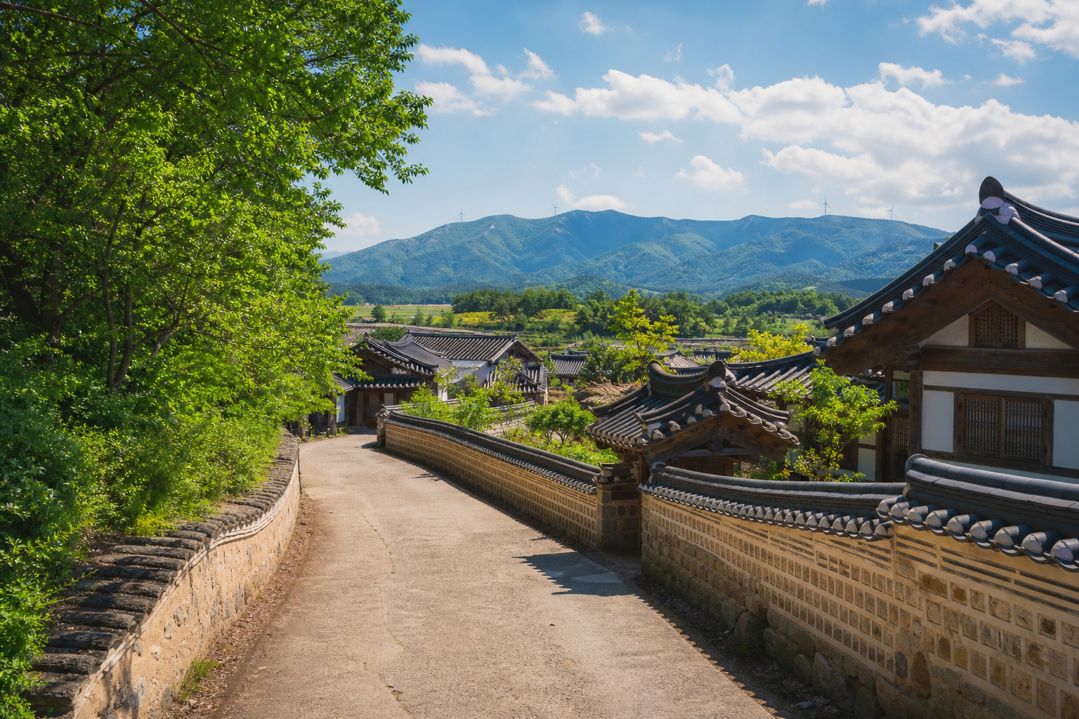 강릉 왕산한옥마을과 대관령 자연 풍경