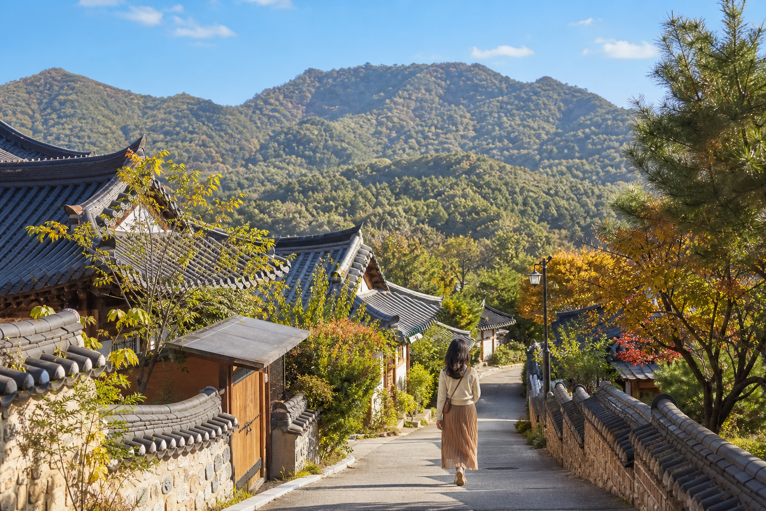 강릉 왕산한옥마을과 대관령 숲 분위기