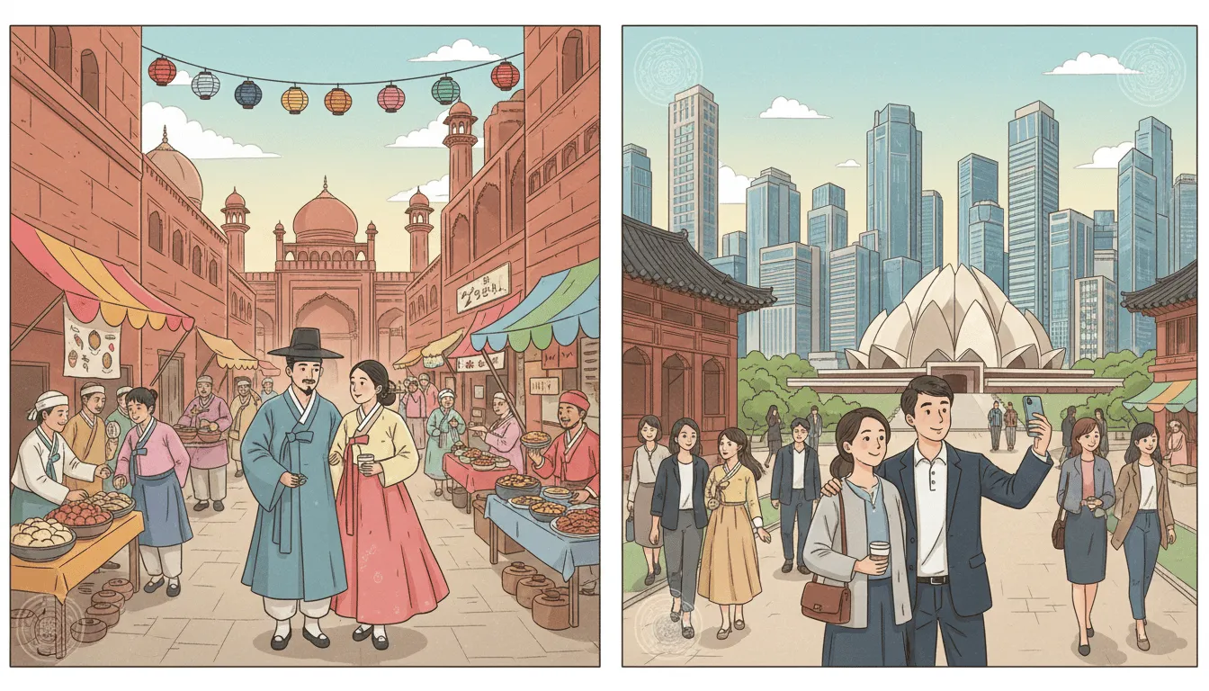 첫째 날과 둘째 날 델리에서 역사와 현재를 만나다