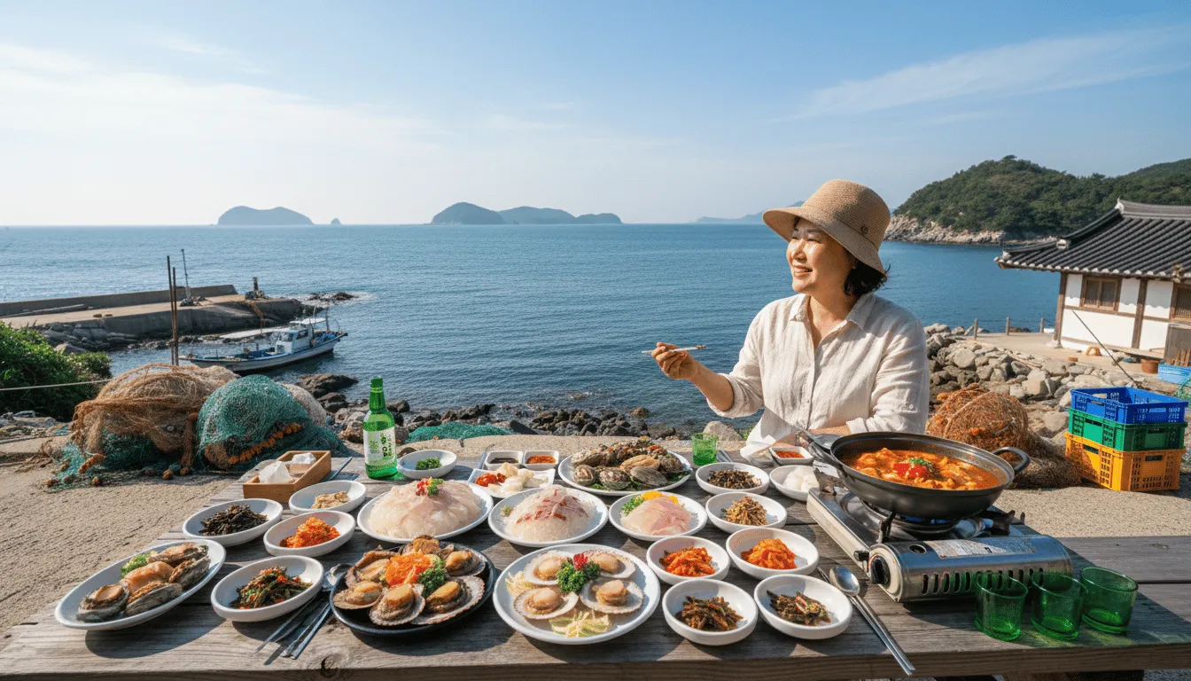 푸른 바다의 기운을 담뿍 담은 남해안