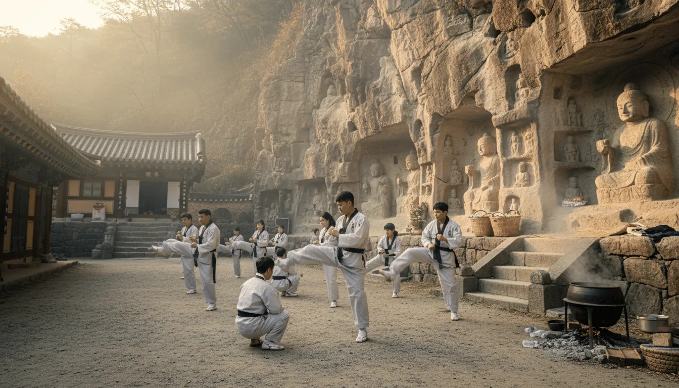 역동적인 수행의 길 :: 경주 골굴사