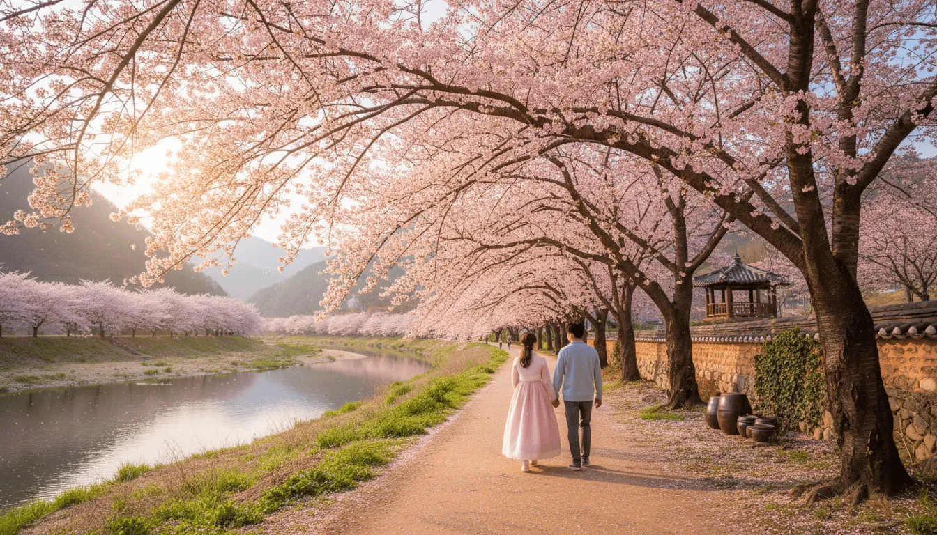 남도의 정취 가득한 벚꽃길 명소들