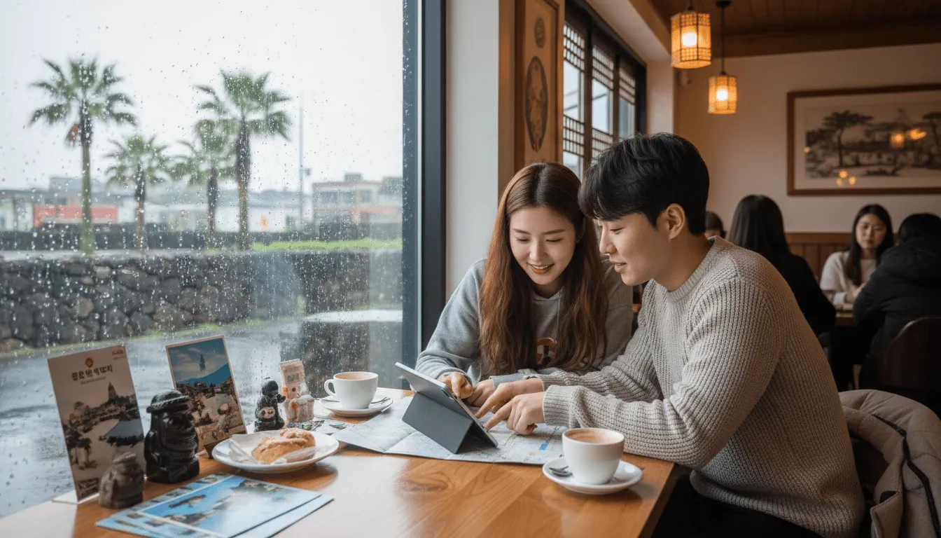 비 오는 제주, 왜 실내 코스가 필요할까요?