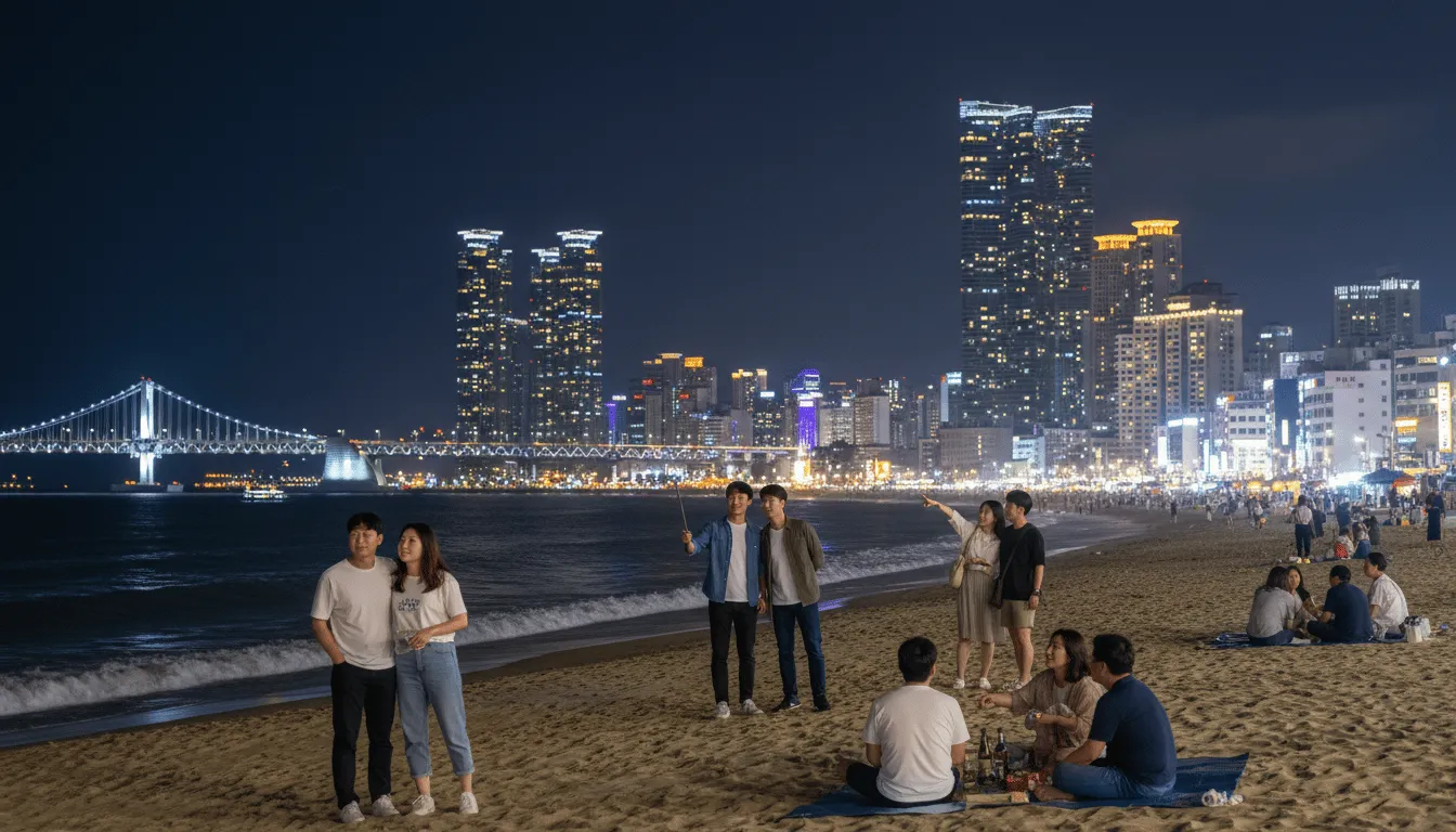 부산 해운대 1박2일 여행에서 야경 보기 좋은 시간대와 이동 루트