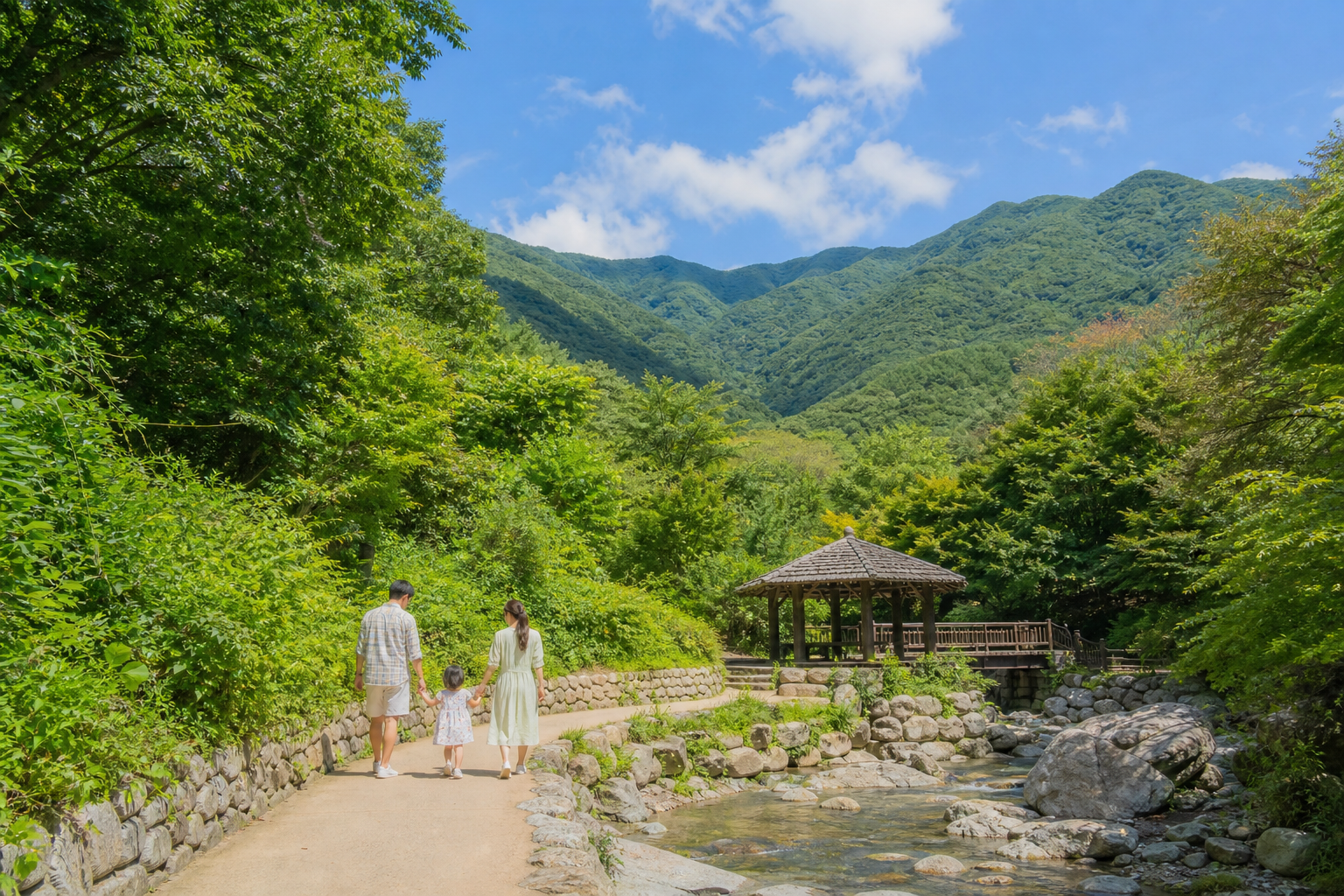 지리산 자락 경남 산청 가족 여행 풍경