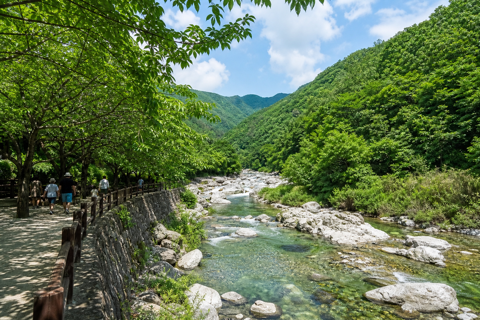 밀양 얼음골 계곡과 여름 산책 풍경