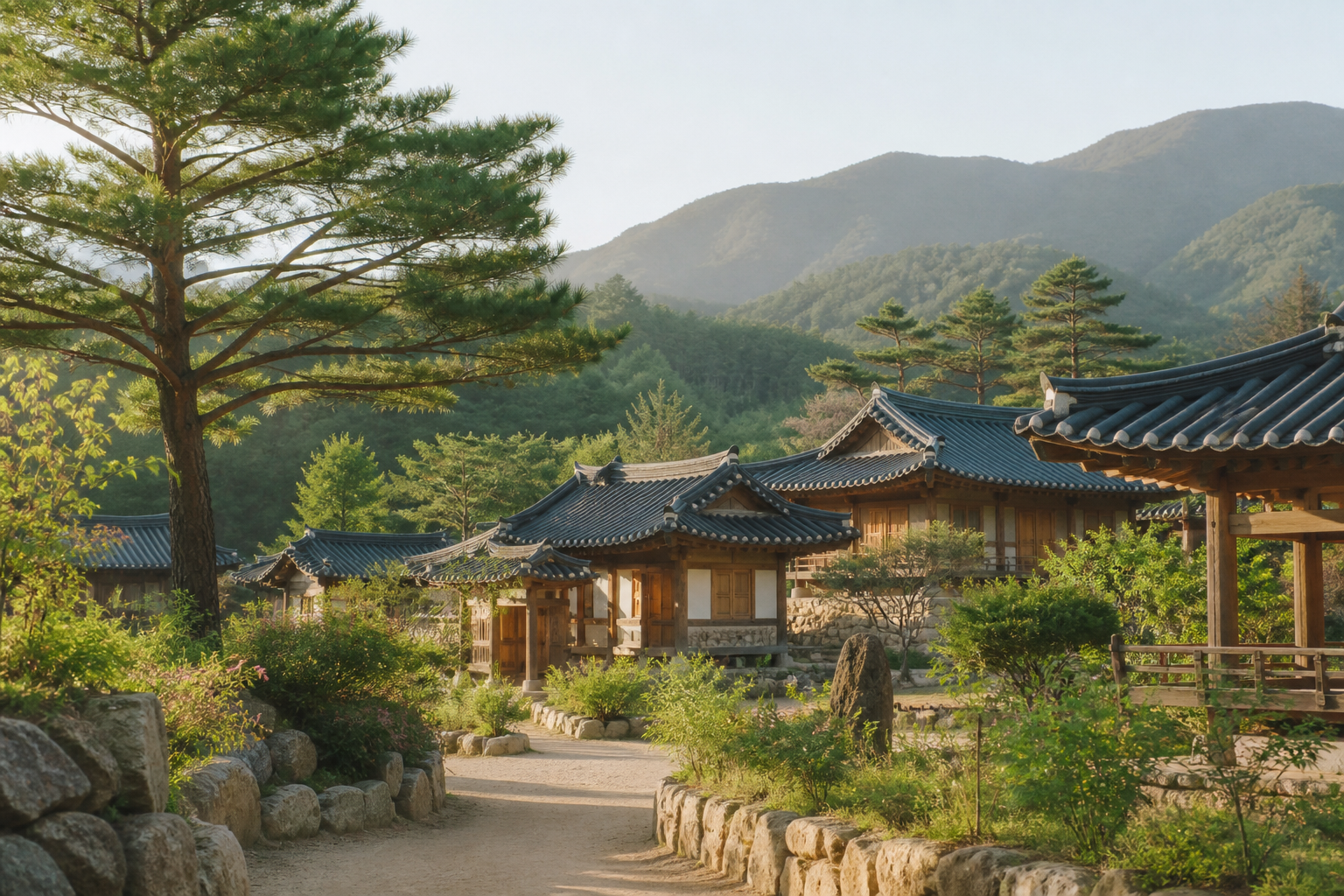 강릉 왕산한옥마을과 대관령 분위기