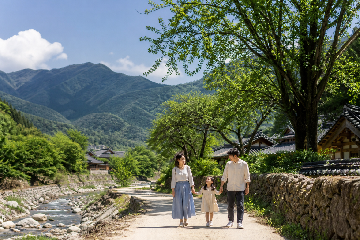 지리산 자락 경남 산청 가족 여행 풍경