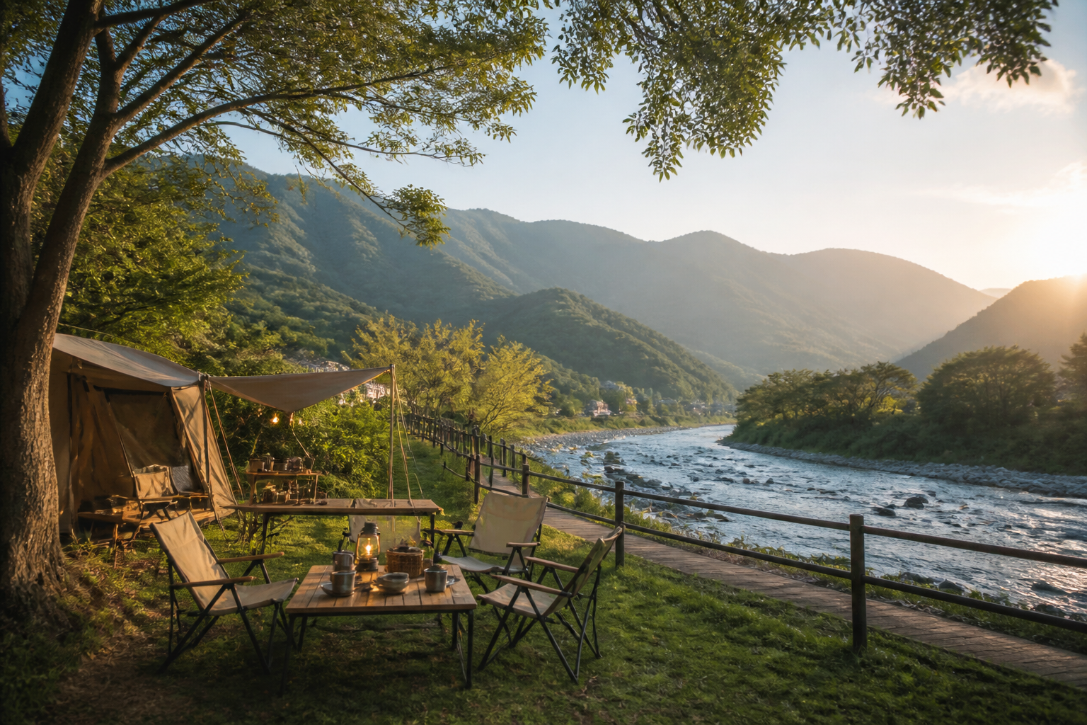 산청 지리산 자양보오토캠핑장 주변 가족 여행 분위기