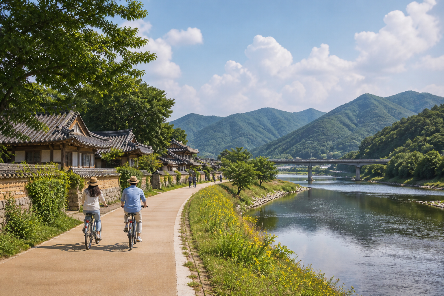 상주 여름 여행 풍경과 강변 산책 코스