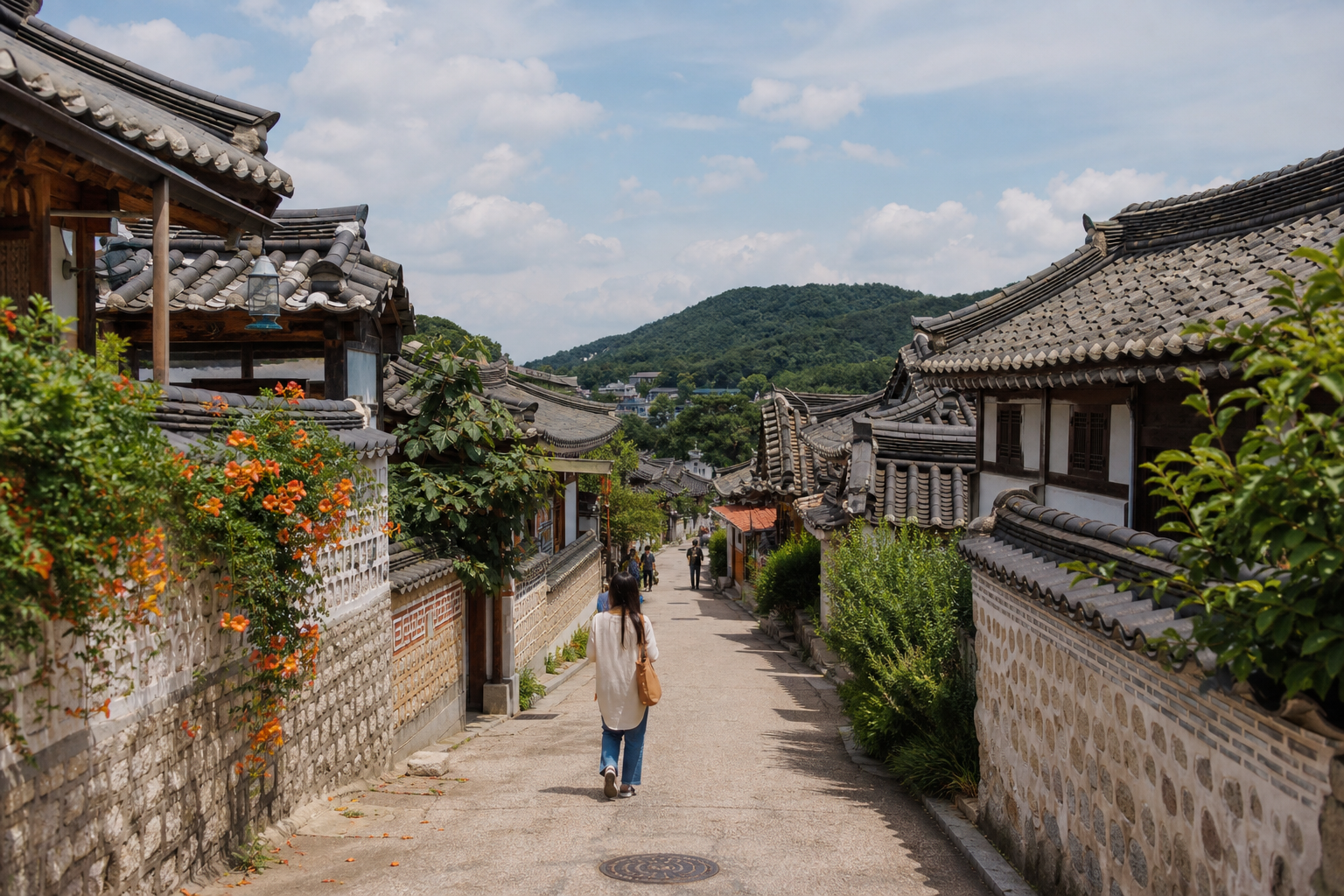 고창 여행 동선을 보여주는 풍경
