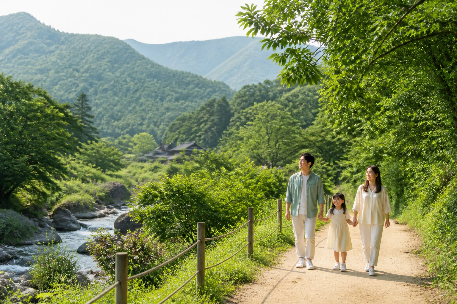 지리산 자락을 따라 걷는 경남 산청 가족 여행 풍경