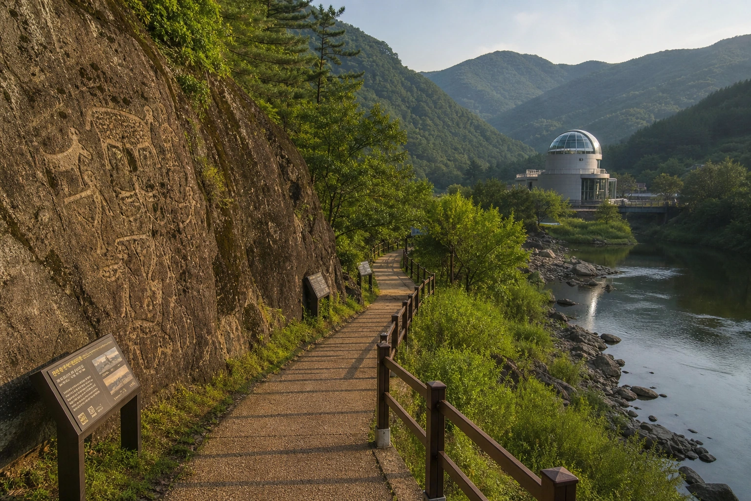 울산 울주 선사 유적 여행길 풍경