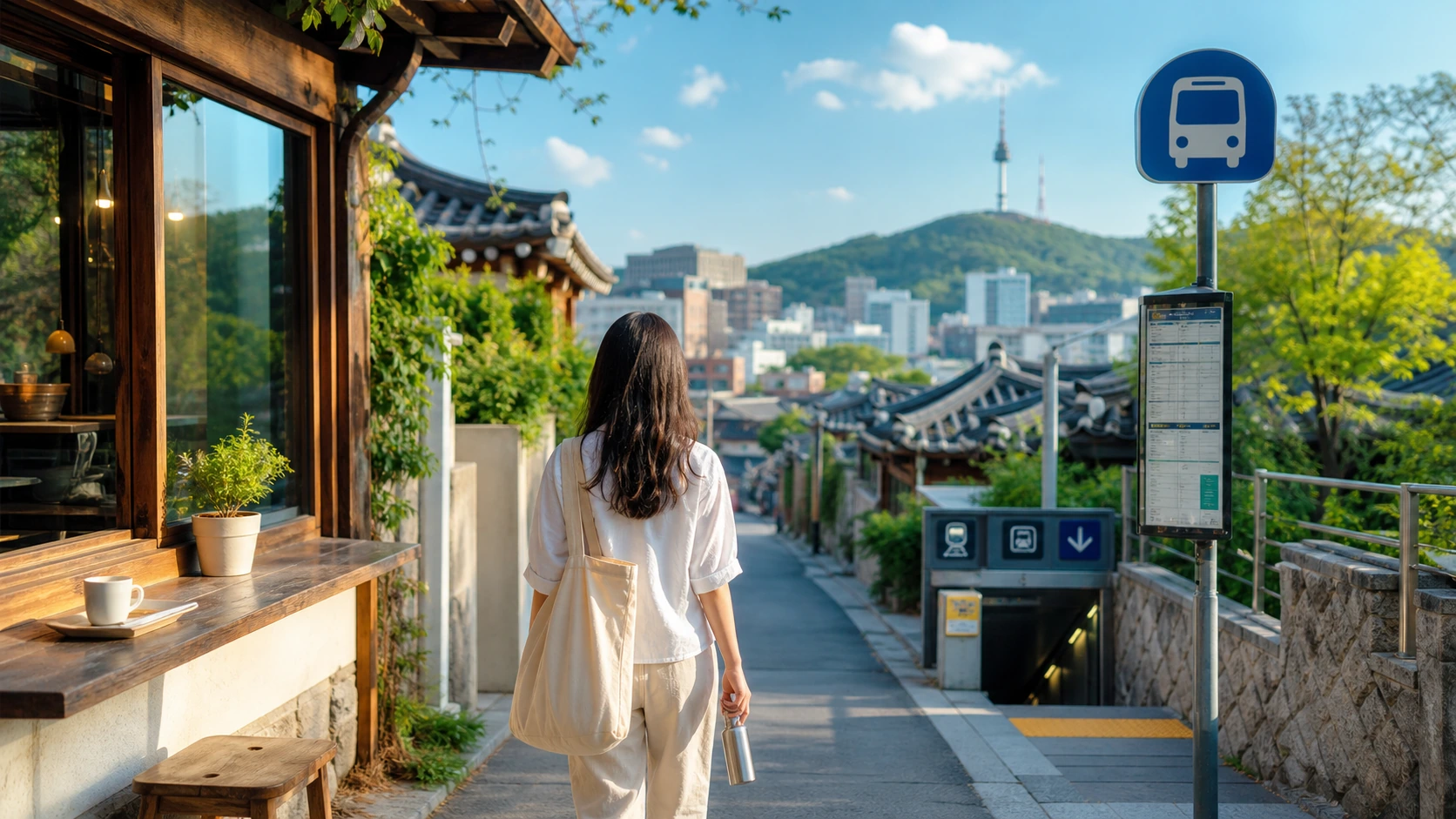 지속가능한 여행과 지역 소비를 상징하는 이미지
