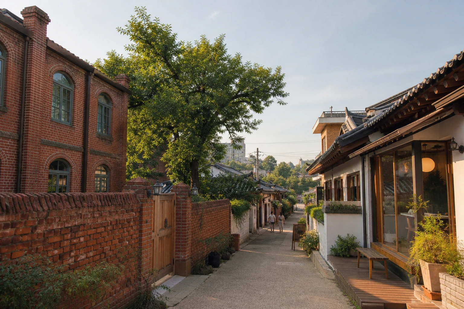 양림동 역사문화마을의 골목길과 근대 건축물이 어우러진 풍경